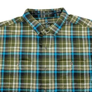 Kuhl Snap Button Performance Button Up Short Sleeve Pocket Shirt MD Medium